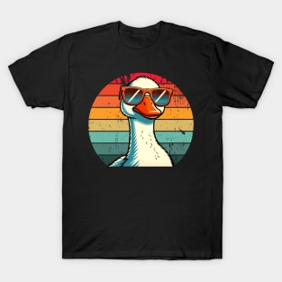 Silly Goose in Sunglasses Pun Meme Pool Funny Goose T-Shirt